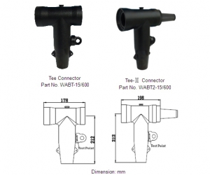 600A Deadbreak conector tee
